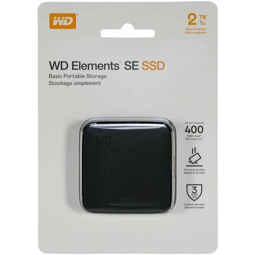 Внешний SSD Western Digital Elements SE, 2 Тб