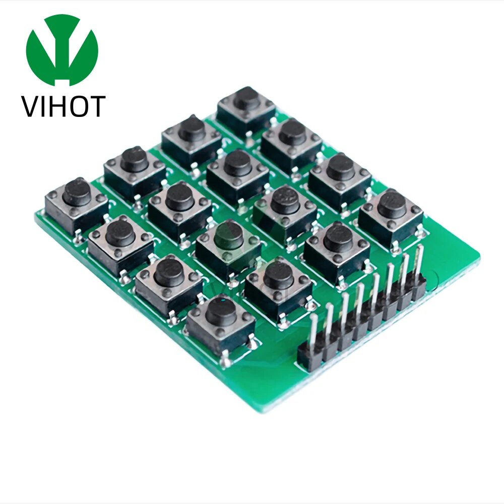 Vihot 4x4 матричная клавиатура 16 кнопок для Arduino