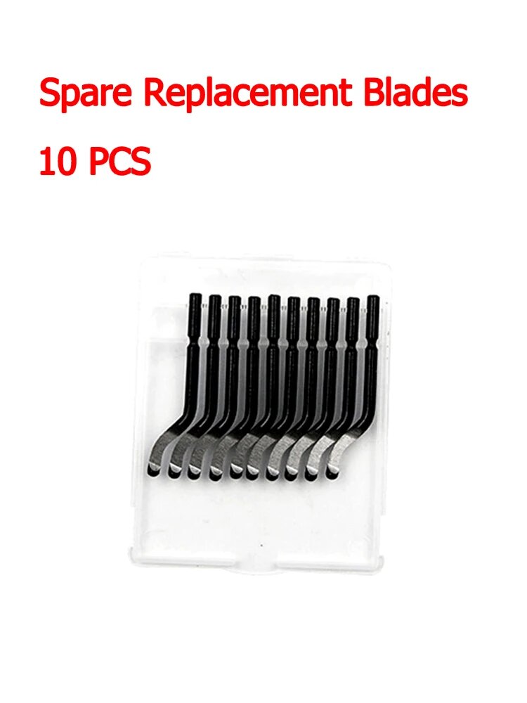 Пластиковый металлический триммер для снятия заусенцев  10 Equipment Blades