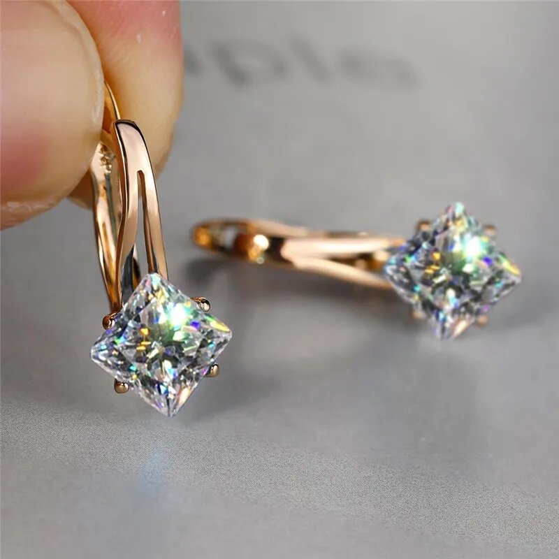 Серьги, white