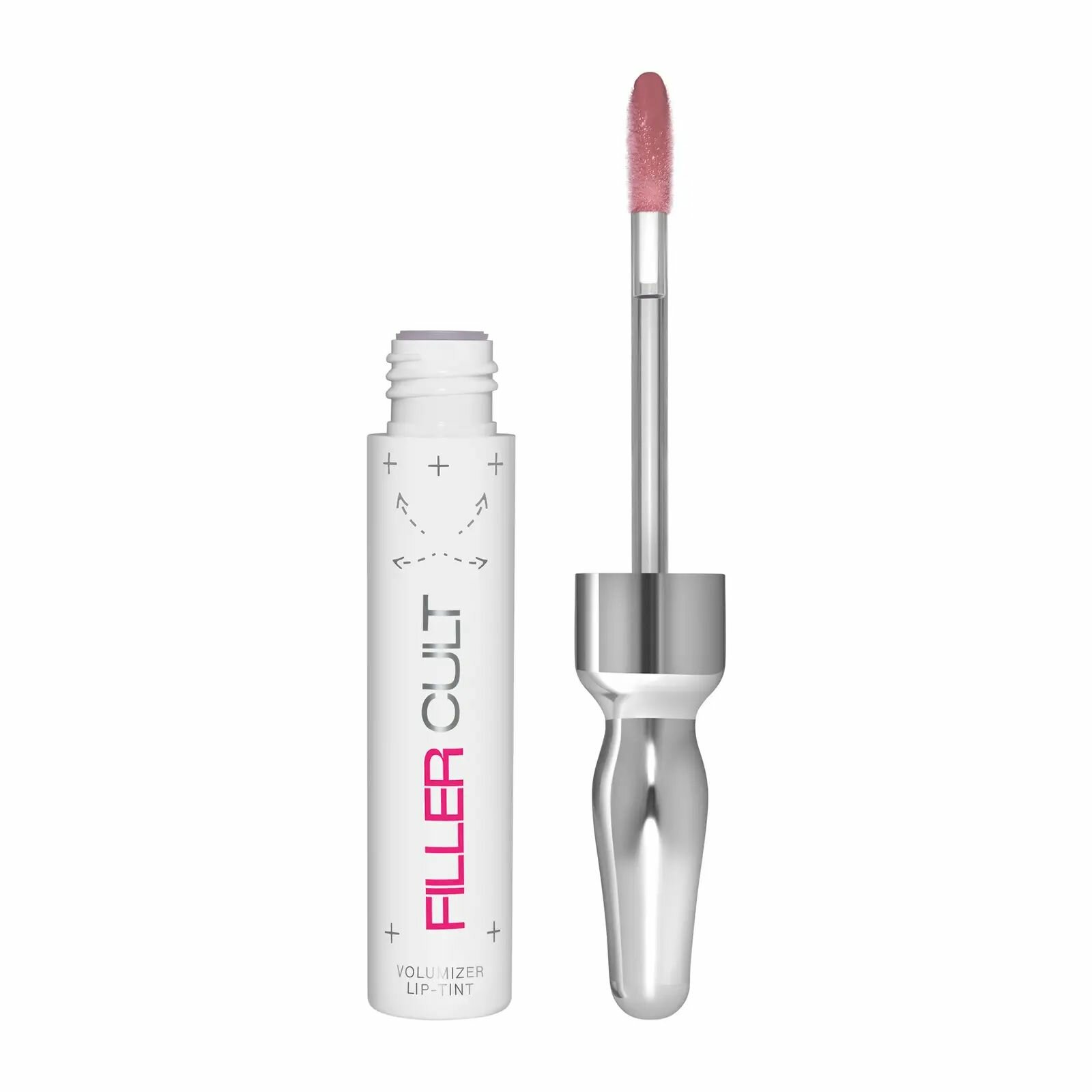 Тинт-волюмайзер для губ Influence Beauty Filler Cult, полупрозрачный глянцевый финиш, эффекта плампинга, тон 02