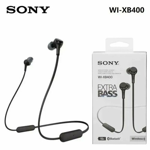 Беспроводные наушники Sony WI-XB400 USB Type-C черный Bluetooth 2197₽
