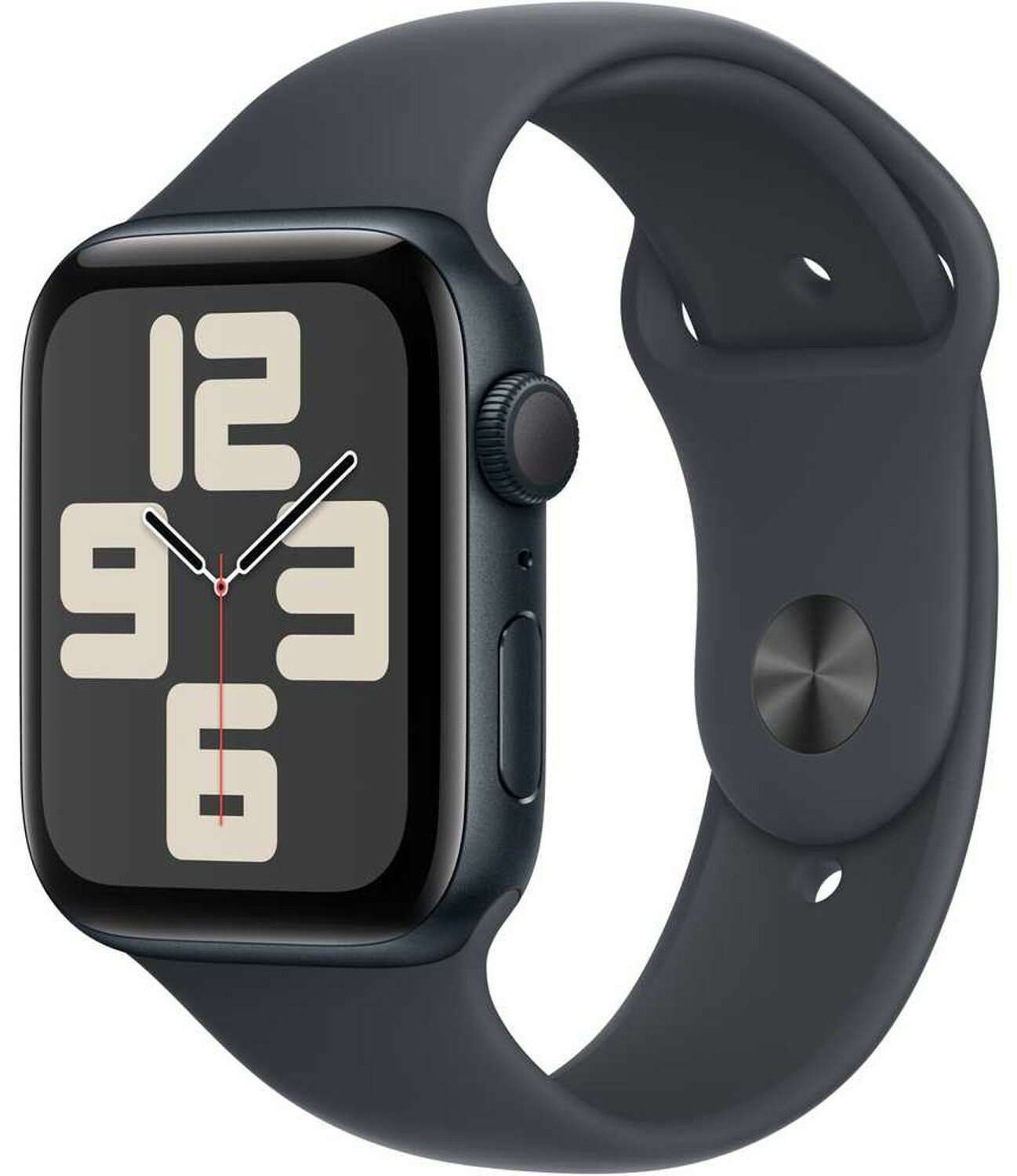 Смарт-часы Apple Watch SE 2024 GPS 44мм Aluminum Case with Sport Band S/M, Midnight полуночный черный MXEJ3LL/A