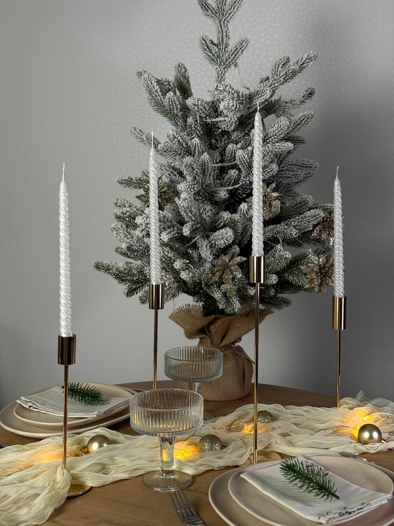 Свечи витые интерьерные 4шт Your houser — фото 1