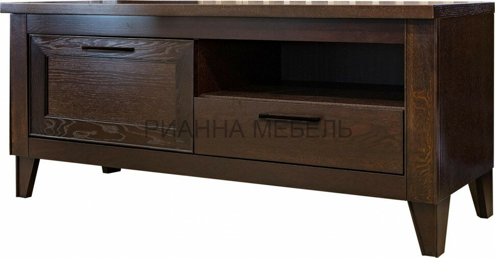 ТВ Тумба рианна Амадей из массива сосны, цвет - классический орех-3
