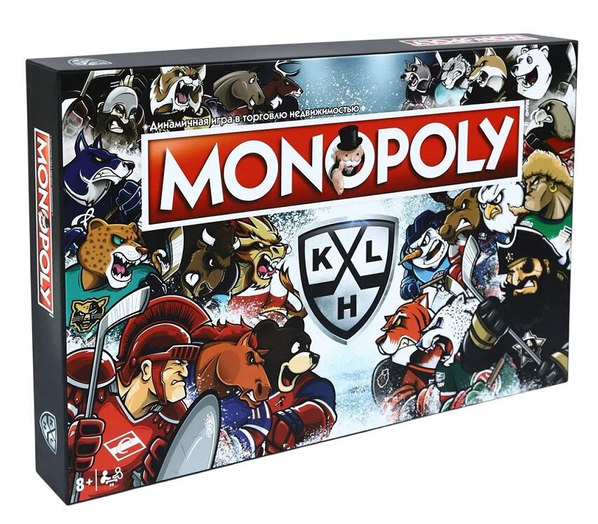 Настольная игра Монополия КХЛ Маскоты