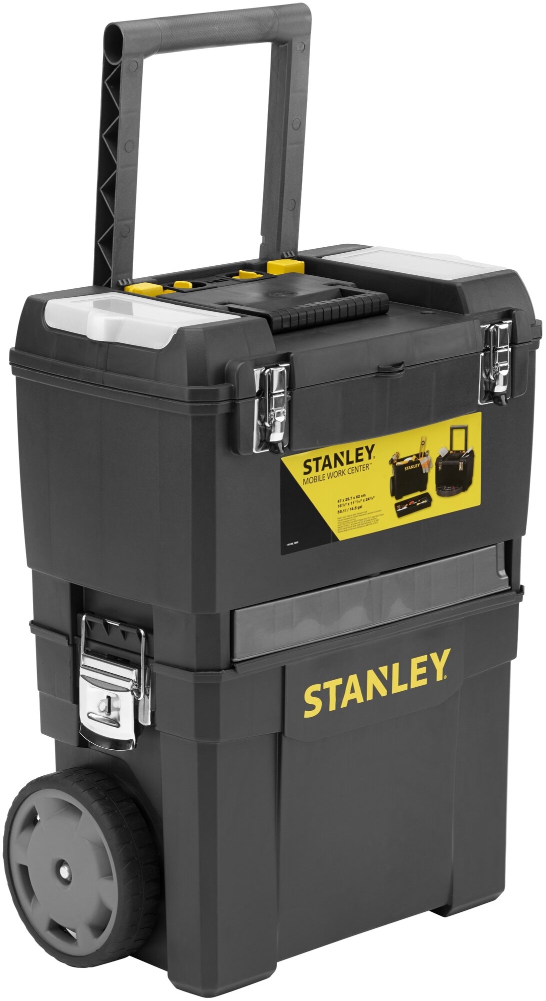 Ящик для инструмента Stanley 2 в 1, на колесах, с органайзерами 1-93-968 1-93-968 . - фотография № 1