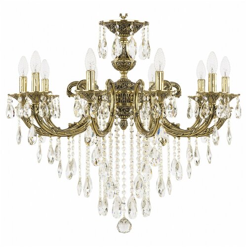 Люстра Bohemia Ivele Crystal 7109 71209/10/250 B GB, E14, 400 Вт, кол-во ламп: 10 шт., цвет: золотой