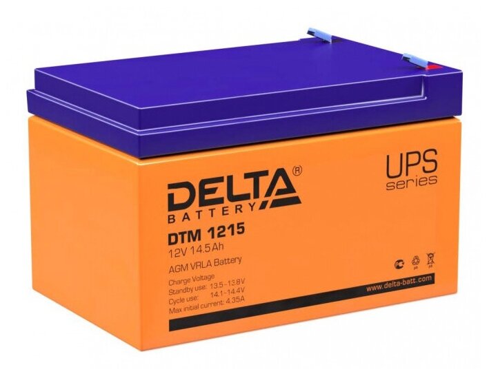 Аккумуляторная батарея DELTA Battery DTM 1215 12В 14.5 А·ч