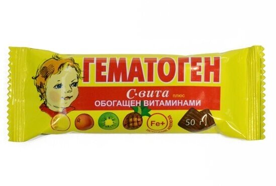 Гематоген С-Вита Плюс плитки 50 г 1 шт