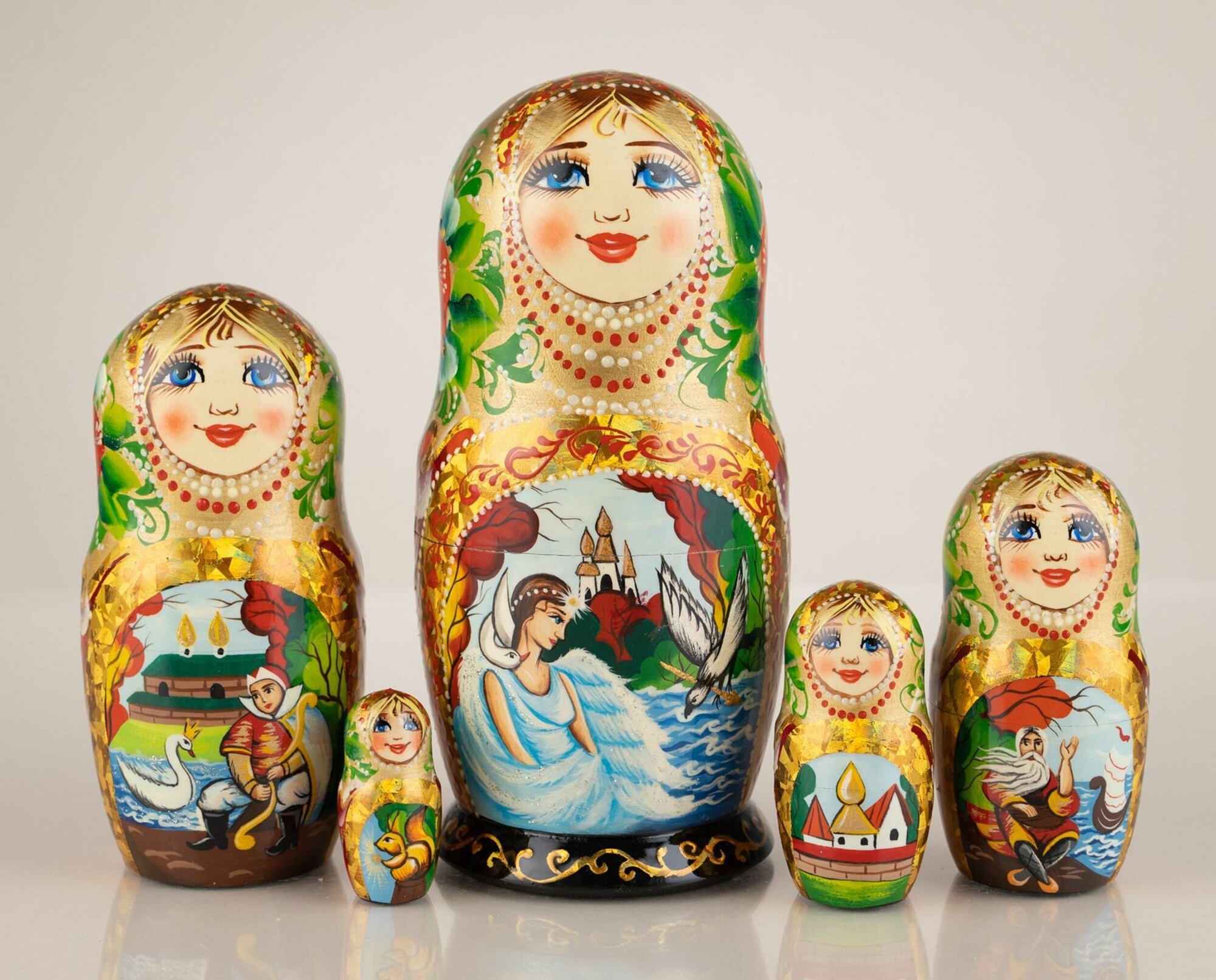 Матрешки расписные под спиртное