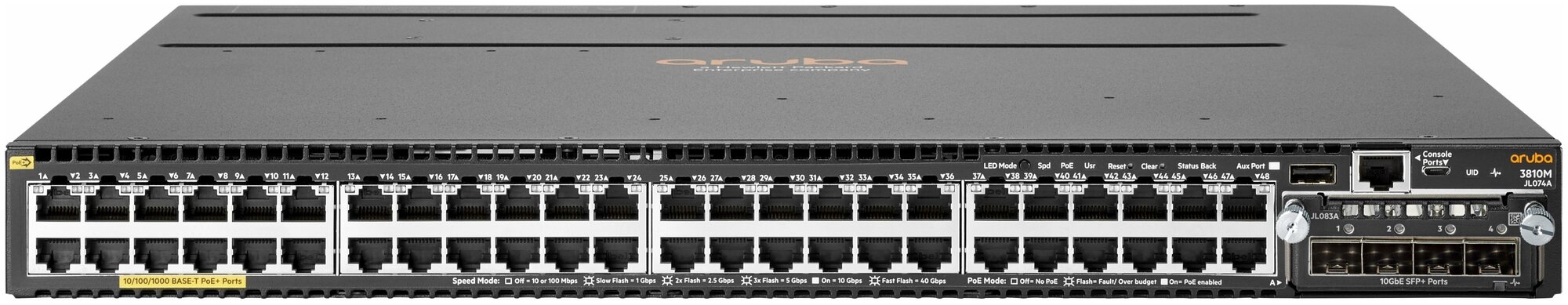 Aruba 3810M 48G PoE 1-slot Swch 52097000₽