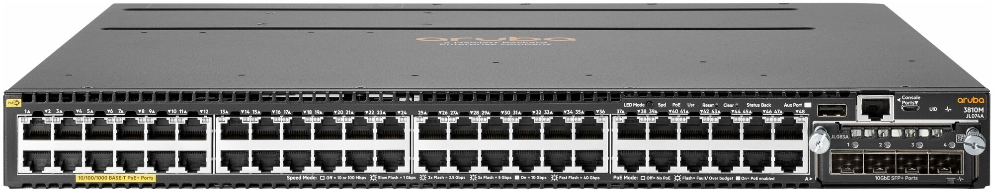 Aruba 3810M 48G PoE+ 1-slot Swch