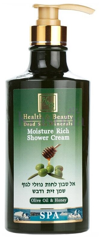 Крем для душа Health & Beauty Olive oil & Honey, 780 мл, 880 г