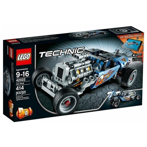 LEGO Technic 42022 Гоночный автомобиль, 414 дет. конструктор lego technic 42046 гоночный автомобиль для побега 170 дет