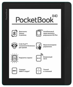 Pantalla táctil ED080TC1 de 8 pulgadas con retroiluminación, Eink para  PocketBook 840-2, InkPad 2, lcd, ebook para PocketBook 840, InkPad -  AliExpress