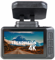 Видеорегистратор TrendVision 4K, 2 камеры, GPS, черный