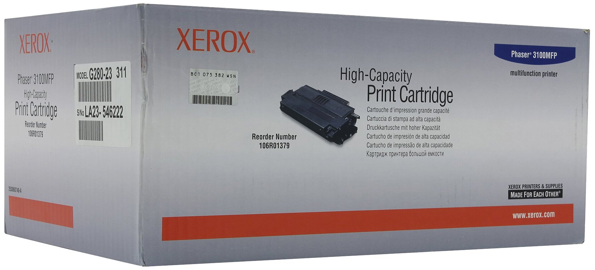 Картридж Xerox 106R01379, 6000 стр, черный