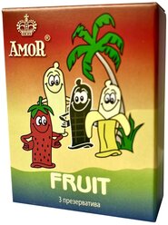Презервативы Amor Яркая линия Fruit, 3 шт.
