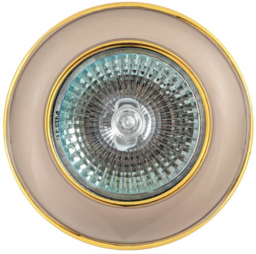 Светильник De Fran SD-123 EA, перламутровый никель / золото, GU5.3, 50 Вт, цвет арматуры: никель, цвет плафона: никель