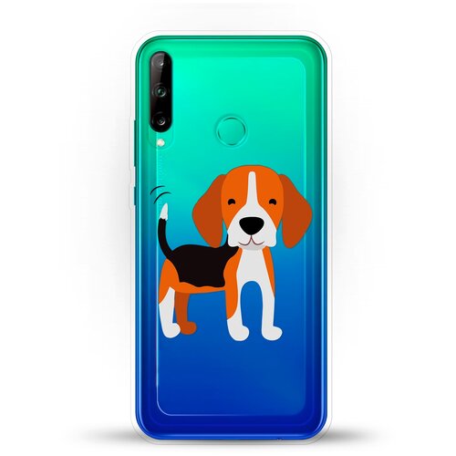 фото Силиконовый чехол довольный бигль на honor 9c andy & paul