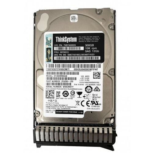 Жесткий диск Lenovo 00YK013 300Gb 10000 SAS 25 HDD 2276000₽