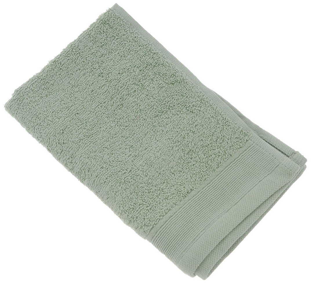 Полотенце махровое Leaf green, без рисунка, зеленый; размер: 70 х 140