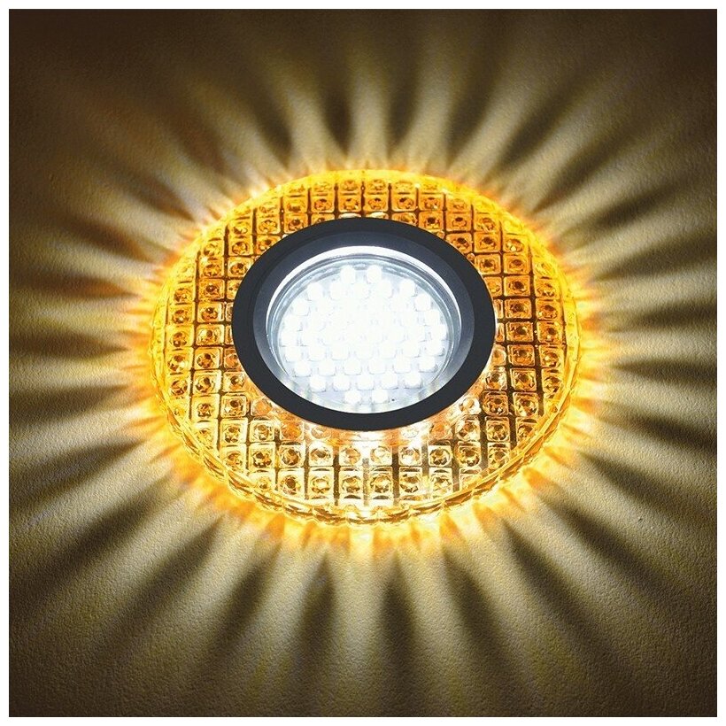 Светильник Fametto DLS-L143 UL-00003884, GU5.3, 53 Вт, 4000, нейтральный белый, цвет арматуры: хром, цвет плафона: желтый - фотография № 2