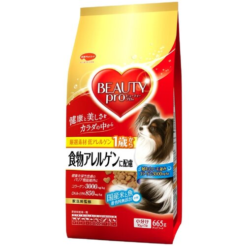Сухой корм для собак Japan Premium Pet BEAUTY PRO с морским коллагеном гипоаллергенный на основе японского риса и рыбы, 665 г