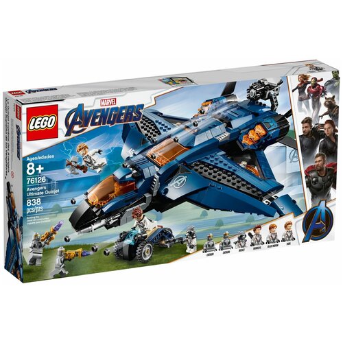 LEGO Marvel Super Heroes 76126 Avengers Модернизированный квинджет Мстителей, 838 дет.