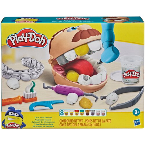 Масса для лепки Play-Doh Мистер зубастик с золотыми зубами (F1259) 8 цв. play doh мои первые картинки игрушки