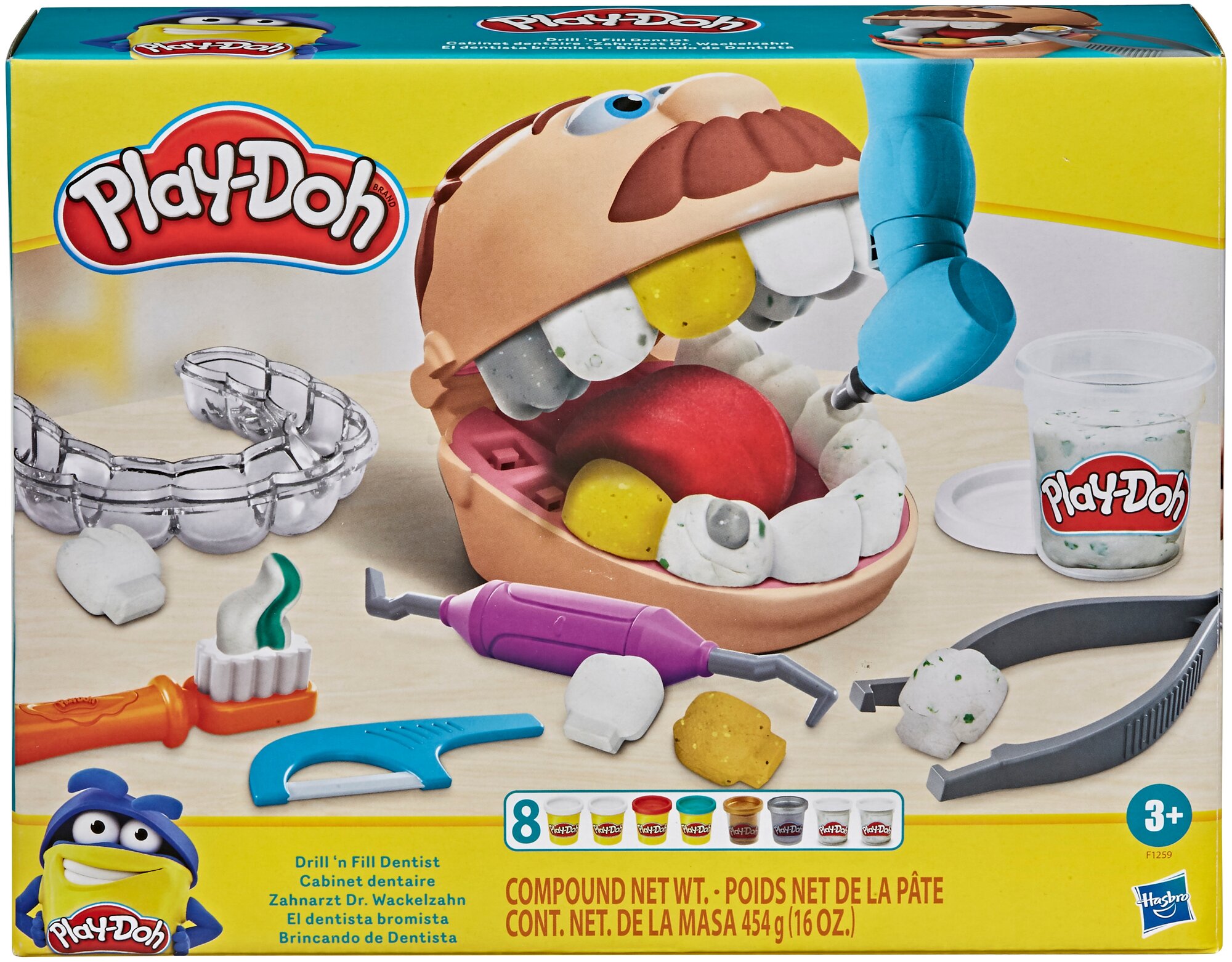 Набор игровой Плей-До Мистер Зубастик с золотыми зубами PLAY-DOH F1259