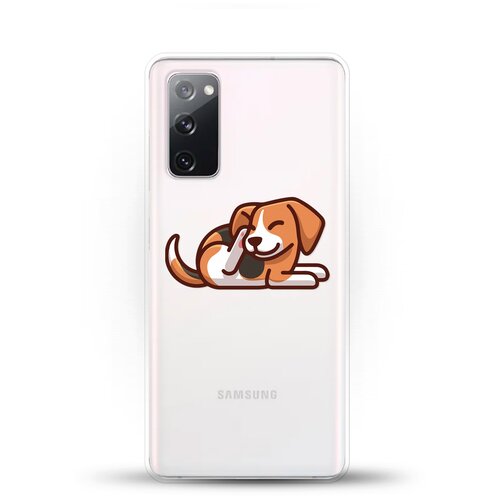 фото Силиконовый чехол бигль на samsung galaxy s20fe (fan edition) andy & paul