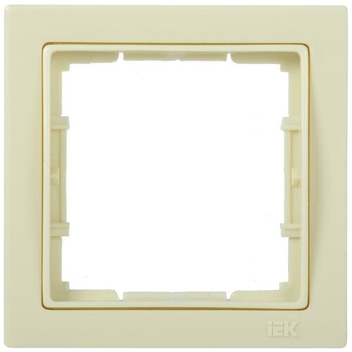 Рамка IEK Bolero одноместная горизонтальная кремовый рамка iek bolero одноместная горизонтальная кремовый комплект из 25 шт