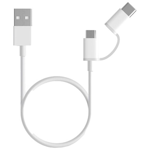 Кабель Xiaomi Mi 2-in-1 USB Cable MicroUSB to Type C 100см SJX02ZM