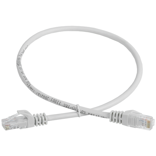 Патч-корд ITK вилка RJ-45, вилка RJ-45, кат.5е, ПВХ, 0.5м, серый [pc01-c5eu-05m-g]