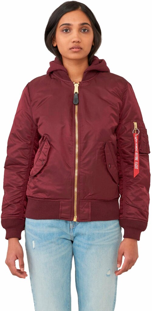 Бомбер женский Alpha Industries MA-1 Natus w Maroon - XS (40)