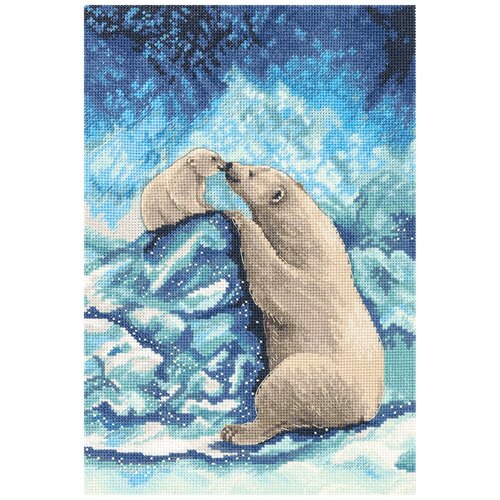 фото Набор для вышивания panna "мишки на севере" 18x27 см
