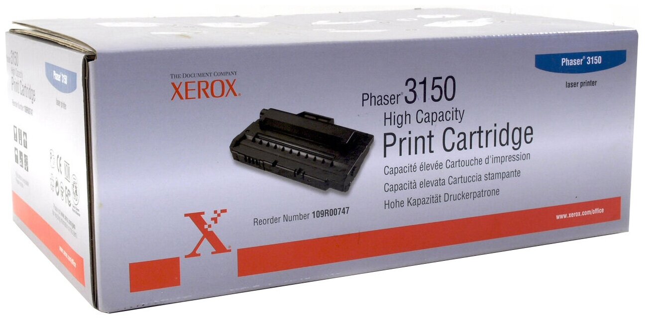 Картридж оригинальный Xerox 109R00747 (Phaser 3150), ресурс 5000 стр.