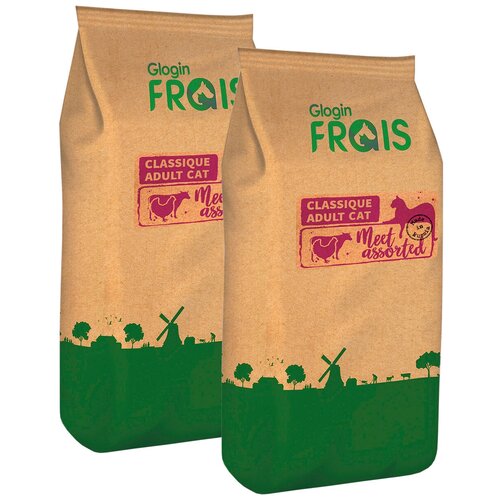 FRAIS CLASSIQUE ADULT CAT MEET ASSORTED для взрослых кошек с мясным ассорти (12 + 12 кг)