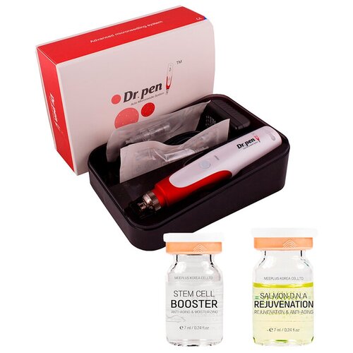 Аппарат мезопен для фракционной мезотерапии ULTIMA-N2W My M 2 сыворотки DrDrawing Стволовые клетки ДНК лосося для лица х 7 мл 577900₽