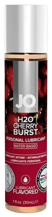 Ароматизированный лубрикант JO Flavored Cherry - 30 мл.