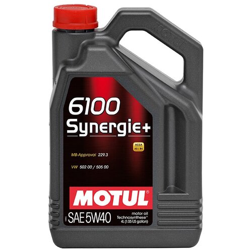 фото Синтетическое моторное масло motul 6100 synergie+ 5w40 4 л