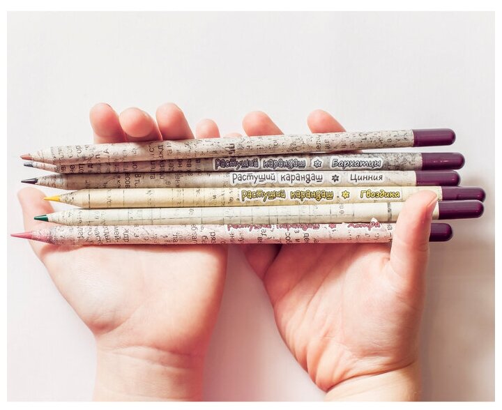 Растущие карандаши "Восточные пряности" набор 3 шт. черные - фотография № 10