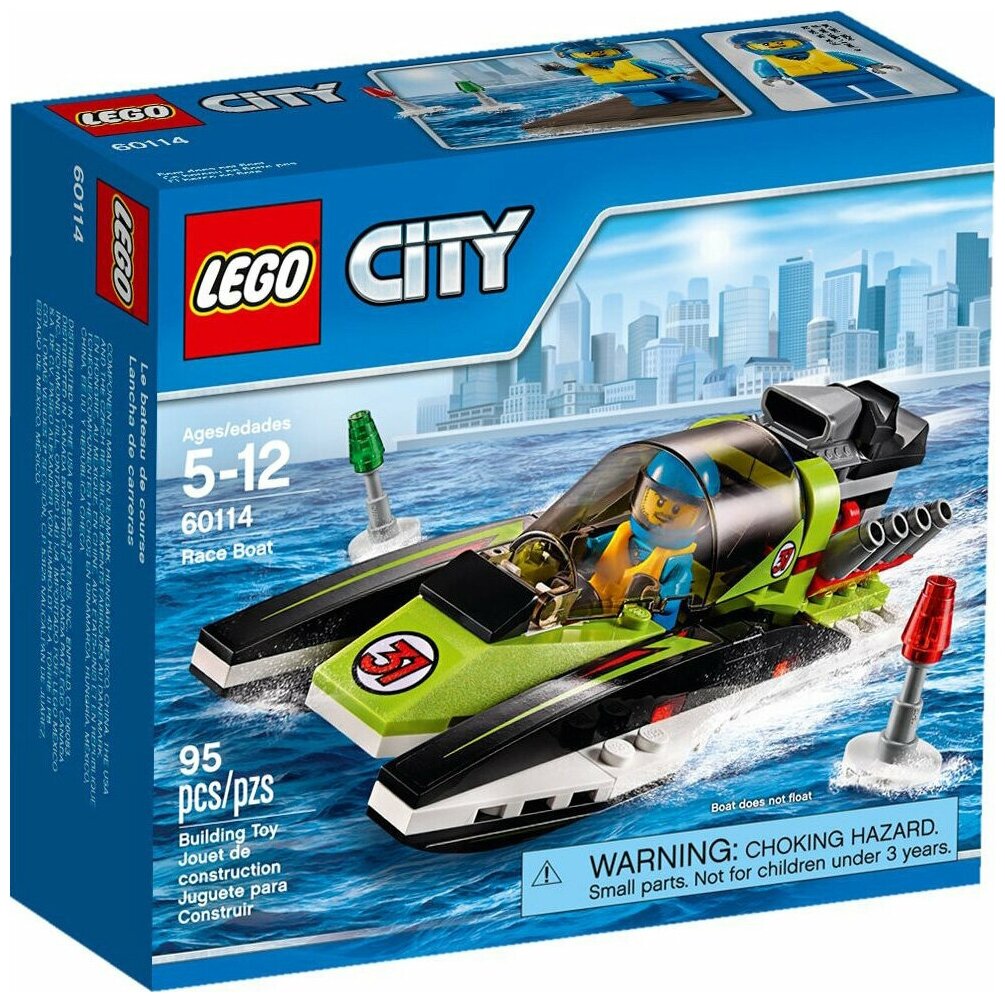 Конструктор LEGO City 60114 Гоночный катер