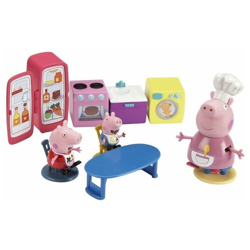 игровые наборы свинка пеппа peppa pig игровой набор друзья свинки пеппы Intertoy Peppa Pig Кухня Пеппы 15560