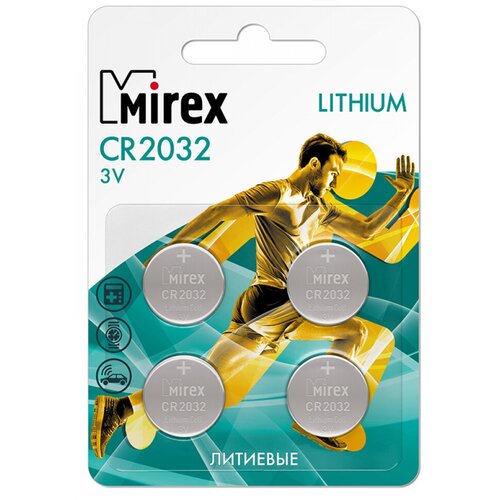 Литиевая батарея Mirex 23702-CR2032-E4