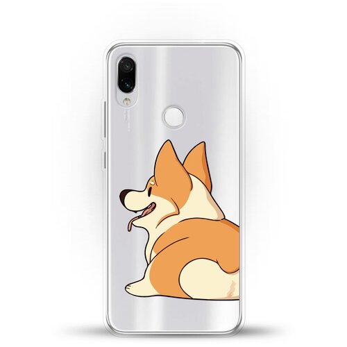 фото Силиконовый чехол корги на xiaomi redmi note 7 andy & paul