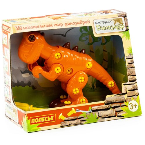 Конструктор-динозавр полесье 77158 Тираннозавр (40 элементов) (в коробке)