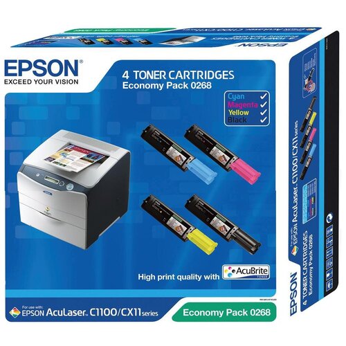 Картридж Epson C13S050268, 4000 стр, многоцветный картридж epson c13t00840110 220 стр многоцветный